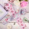 Vintage Floral Wired Edge Ribbon Spring Rose Flower Pattern Ribbon 4 Rolls Summer Floral Fabric Decorative Craft Ribbon for Gift Wrapping Decor Hair Bow Sewing Wreath Crafts, 20 Yard x 2.5 in